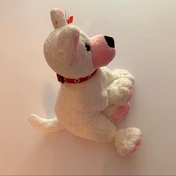 TY Beanie Babies Cupid White Plush Dog 7” New - Picture 3 of 7